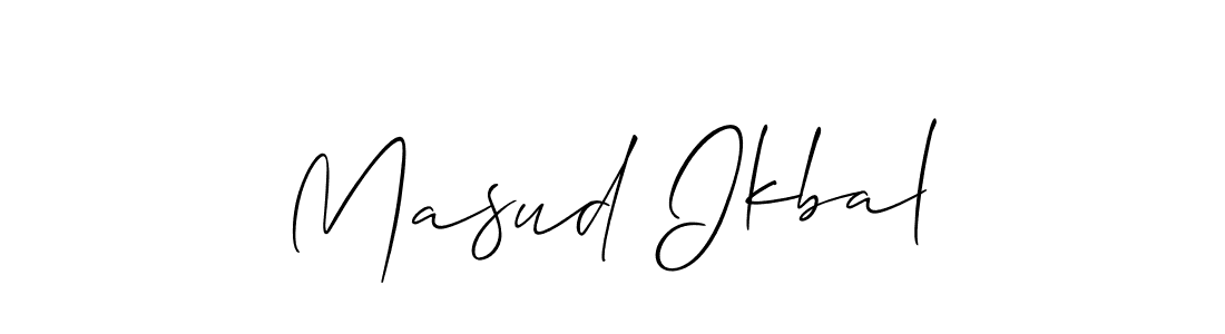 You should practise on your own different ways (Allison_Script) to write your name (Masud Ikbal) in signature. don't let someone else do it for you. Masud Ikbal signature style 2 images and pictures png