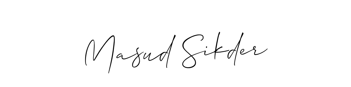 Allison_Script is a professional signature style that is perfect for those who want to add a touch of class to their signature. It is also a great choice for those who want to make their signature more unique. Get Masud Sikder name to fancy signature for free. Masud Sikder signature style 2 images and pictures png