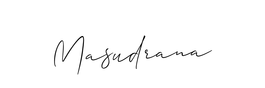 How to make Masudrana signature? Allison_Script is a professional autograph style. Create handwritten signature for Masudrana name. Masudrana signature style 2 images and pictures png