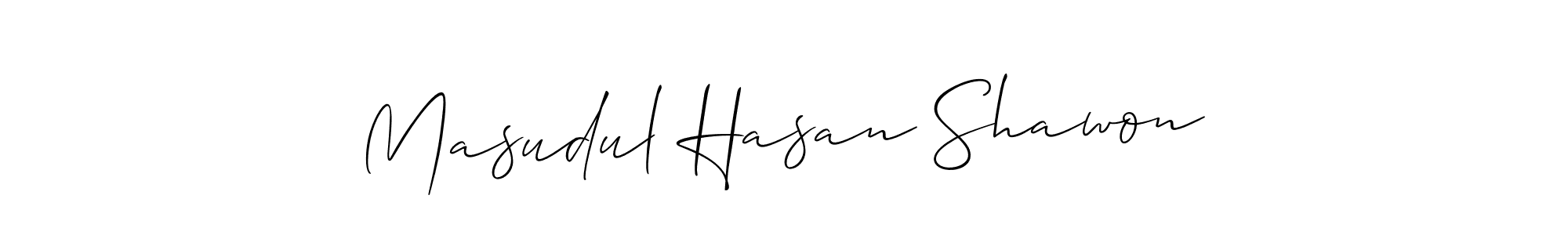 Masudul Hasan Shawon stylish signature style. Best Handwritten Sign (Allison_Script) for my name. Handwritten Signature Collection Ideas for my name Masudul Hasan Shawon. Masudul Hasan Shawon signature style 2 images and pictures png