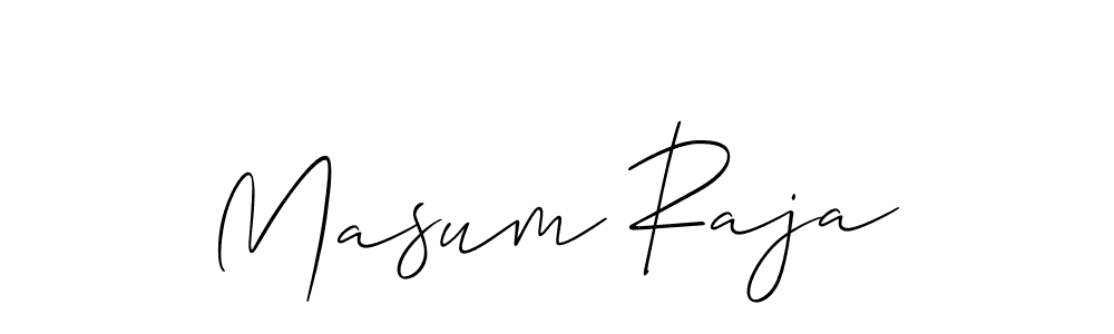 Design your own signature with our free online signature maker. With this signature software, you can create a handwritten (Allison_Script) signature for name Masum Raja. Masum Raja signature style 2 images and pictures png