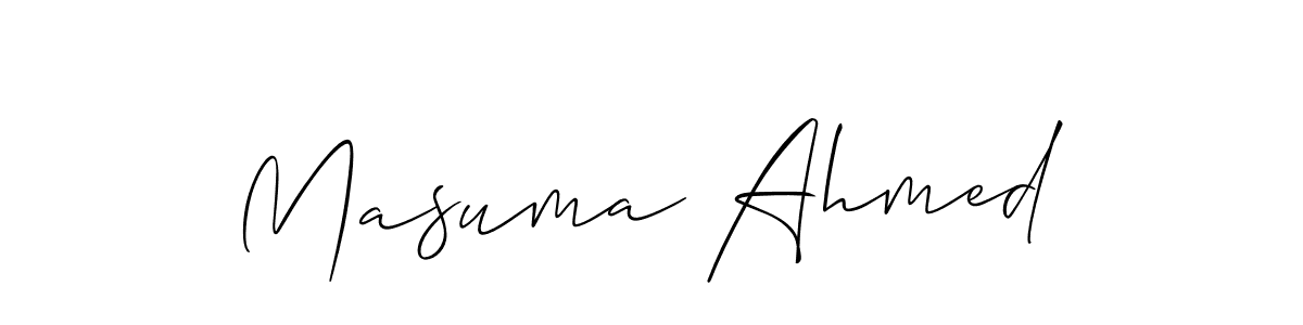 You can use this online signature creator to create a handwritten signature for the name Masuma Ahmed. This is the best online autograph maker. Masuma Ahmed signature style 2 images and pictures png