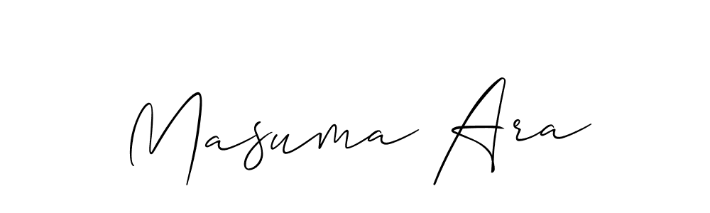 Best and Professional Signature Style for Masuma Ara. Allison_Script Best Signature Style Collection. Masuma Ara signature style 2 images and pictures png