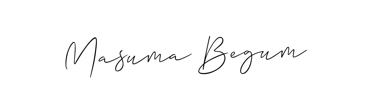 How to Draw Masuma Begum signature style? Allison_Script is a latest design signature styles for name Masuma Begum. Masuma Begum signature style 2 images and pictures png