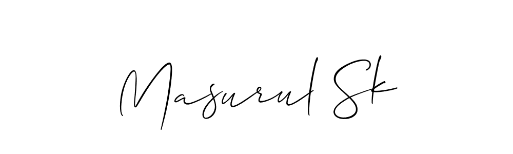 Similarly Allison_Script is the best handwritten signature design. Signature creator online .You can use it as an online autograph creator for name Masurul Sk. Masurul Sk signature style 2 images and pictures png