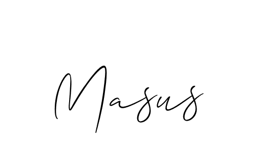How to make Masus signature? Allison_Script is a professional autograph style. Create handwritten signature for Masus name. Masus signature style 2 images and pictures png