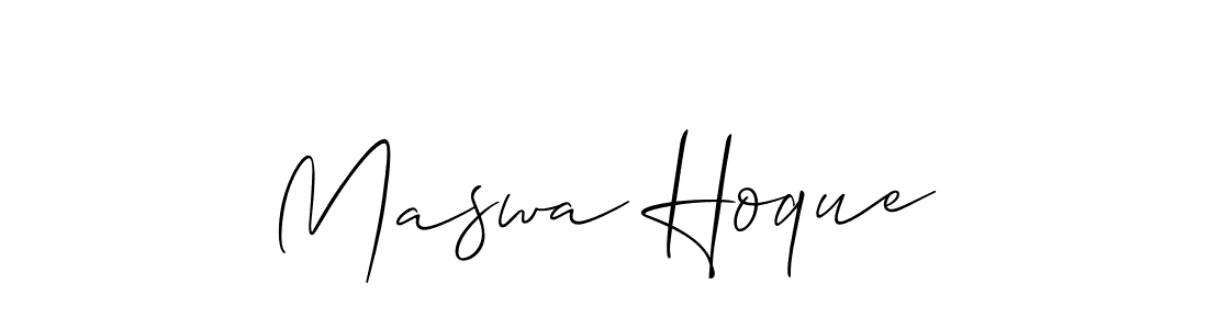 Once you've used our free online signature maker to create your best signature Allison_Script style, it's time to enjoy all of the benefits that Maswa Hoque name signing documents. Maswa Hoque signature style 2 images and pictures png