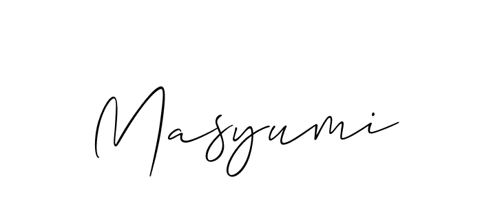 Make a short Masyumi signature style. Manage your documents anywhere anytime using Allison_Script. Create and add eSignatures, submit forms, share and send files easily. Masyumi signature style 2 images and pictures png