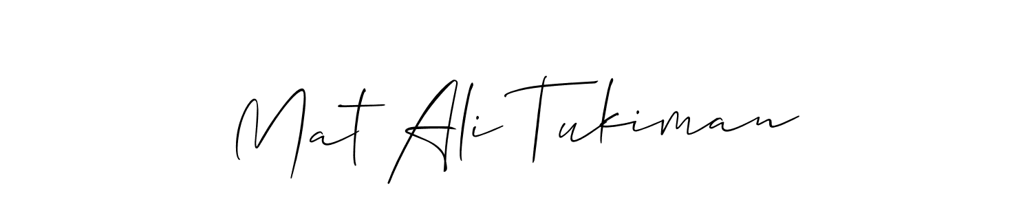 Also we have Mat Ali Tukiman name is the best signature style. Create professional handwritten signature collection using Allison_Script autograph style. Mat Ali Tukiman signature style 2 images and pictures png