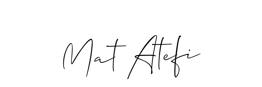 This is the best signature style for the Mat Atefi name. Also you like these signature font (Allison_Script). Mix name signature. Mat Atefi signature style 2 images and pictures png