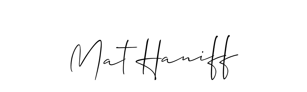 Best and Professional Signature Style for Mat Haniff. Allison_Script Best Signature Style Collection. Mat Haniff signature style 2 images and pictures png