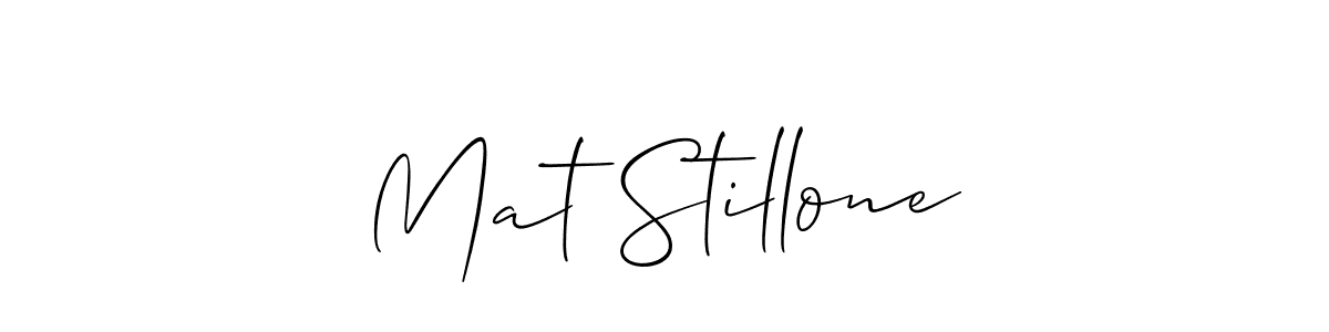 Also You can easily find your signature by using the search form. We will create Mat Stillone name handwritten signature images for you free of cost using Allison_Script sign style. Mat Stillone signature style 2 images and pictures png