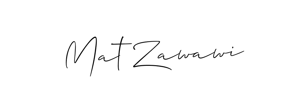 Once you've used our free online signature maker to create your best signature Allison_Script style, it's time to enjoy all of the benefits that Mat Zawawi name signing documents. Mat Zawawi signature style 2 images and pictures png