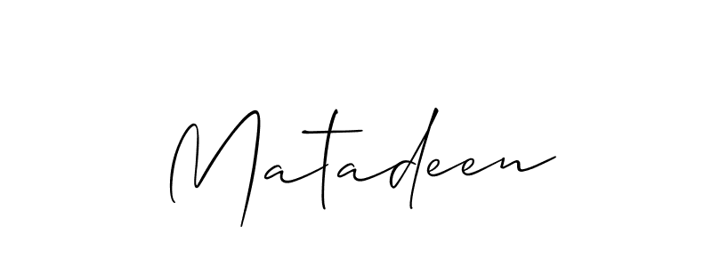 Check out images of Autograph of Matadeen name. Actor Matadeen Signature Style. Allison_Script is a professional sign style online. Matadeen signature style 2 images and pictures png