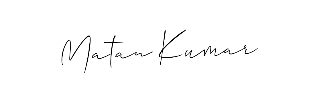 How to Draw Matan Kumar signature style? Allison_Script is a latest design signature styles for name Matan Kumar. Matan Kumar signature style 2 images and pictures png