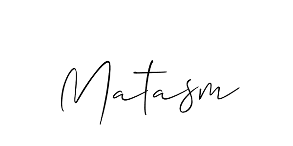 Matasm stylish signature style. Best Handwritten Sign (Allison_Script) for my name. Handwritten Signature Collection Ideas for my name Matasm. Matasm signature style 2 images and pictures png