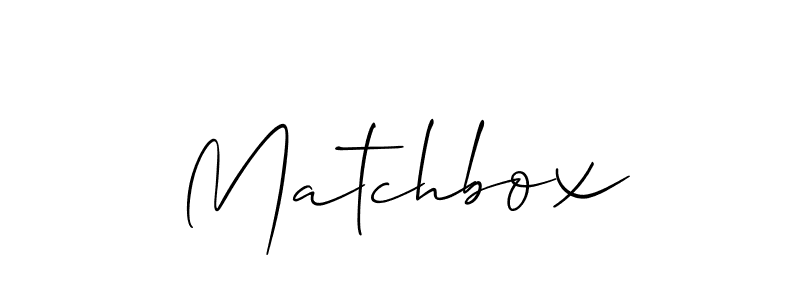 It looks lik you need a new signature style for name Matchbox. Design unique handwritten (Allison_Script) signature with our free signature maker in just a few clicks. Matchbox signature style 2 images and pictures png
