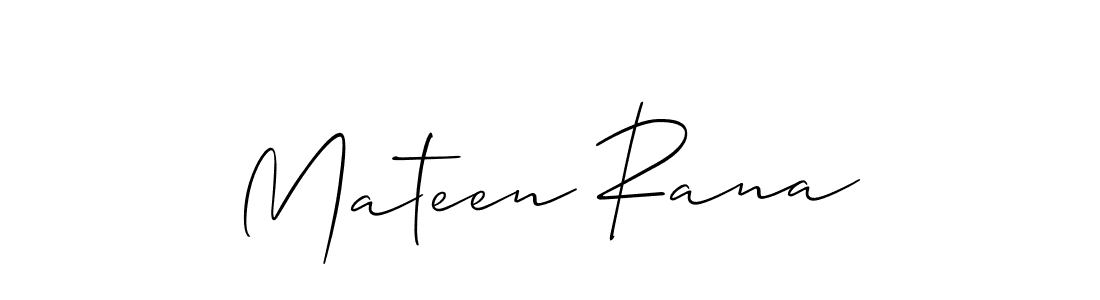 The best way (Allison_Script) to make a short signature is to pick only two or three words in your name. The name Mateen Rana include a total of six letters. For converting this name. Mateen Rana signature style 2 images and pictures png