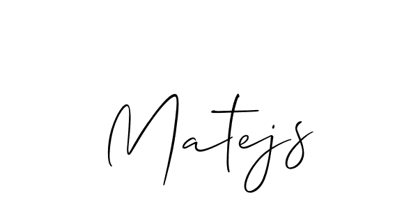 Make a short Matejs signature style. Manage your documents anywhere anytime using Allison_Script. Create and add eSignatures, submit forms, share and send files easily. Matejs signature style 2 images and pictures png