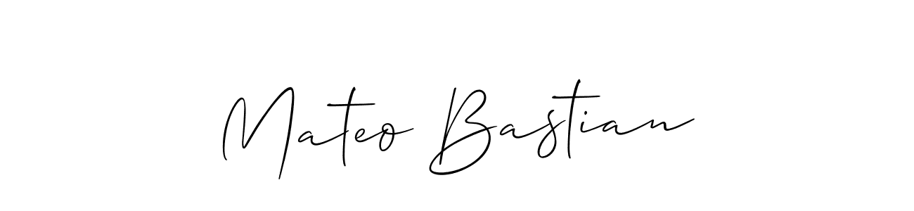 This is the best signature style for the Mateo Bastian name. Also you like these signature font (Allison_Script). Mix name signature. Mateo Bastian signature style 2 images and pictures png
