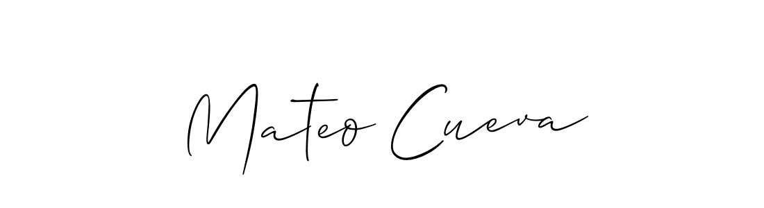 Make a short Mateo Cueva signature style. Manage your documents anywhere anytime using Allison_Script. Create and add eSignatures, submit forms, share and send files easily. Mateo Cueva signature style 2 images and pictures png