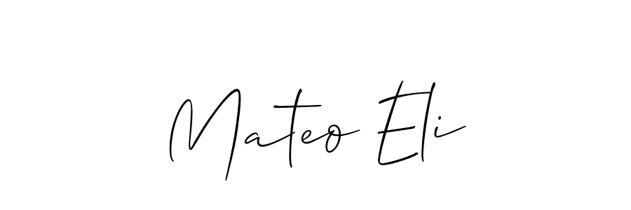 Also You can easily find your signature by using the search form. We will create Mateo Eli name handwritten signature images for you free of cost using Allison_Script sign style. Mateo Eli signature style 2 images and pictures png