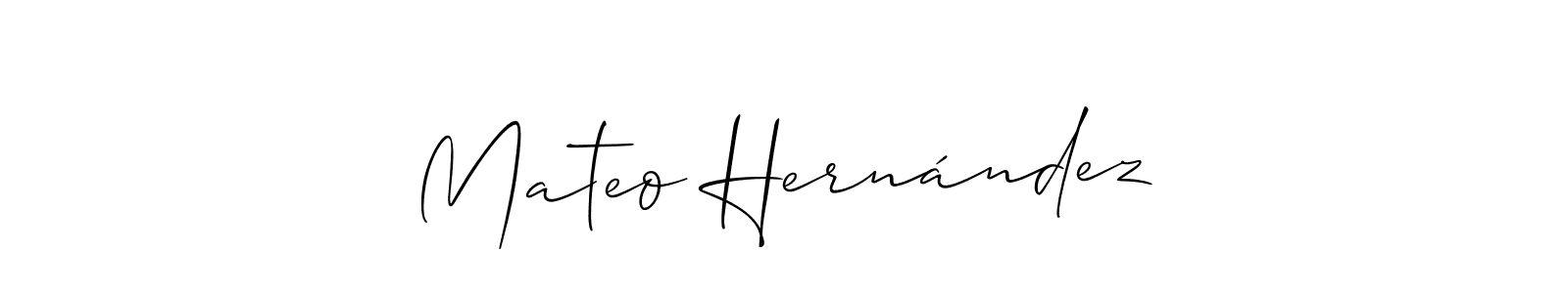 if you are searching for the best signature style for your name Mateo Hernández. so please give up your signature search. here we have designed multiple signature styles  using Allison_Script. Mateo Hernández signature style 2 images and pictures png