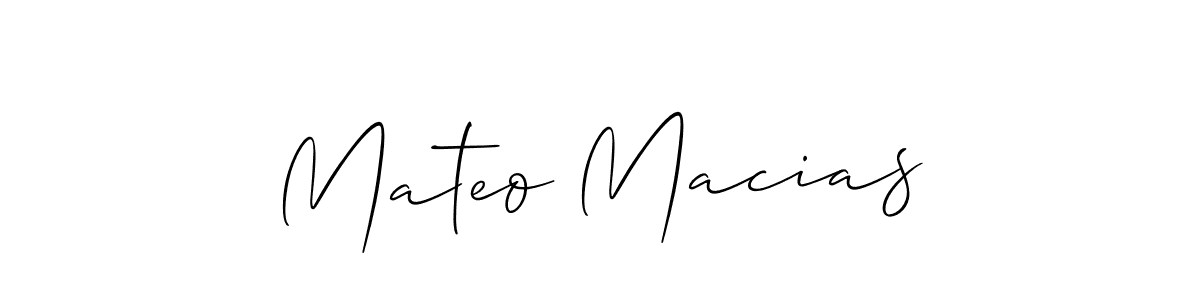It looks lik you need a new signature style for name Mateo Macias. Design unique handwritten (Allison_Script) signature with our free signature maker in just a few clicks. Mateo Macias signature style 2 images and pictures png