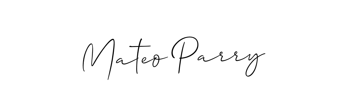 Best and Professional Signature Style for Mateo Parry. Allison_Script Best Signature Style Collection. Mateo Parry signature style 2 images and pictures png