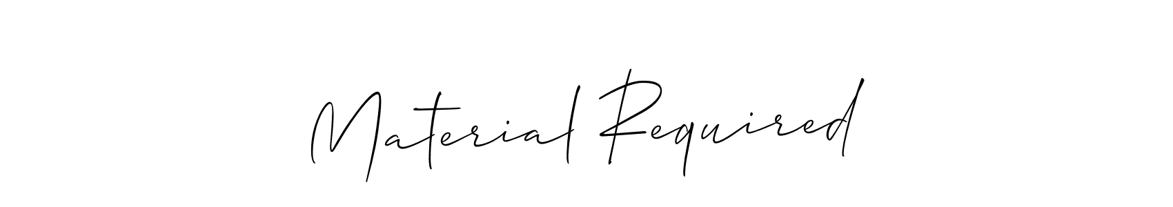 Material Required stylish signature style. Best Handwritten Sign (Allison_Script) for my name. Handwritten Signature Collection Ideas for my name Material Required. Material Required signature style 2 images and pictures png