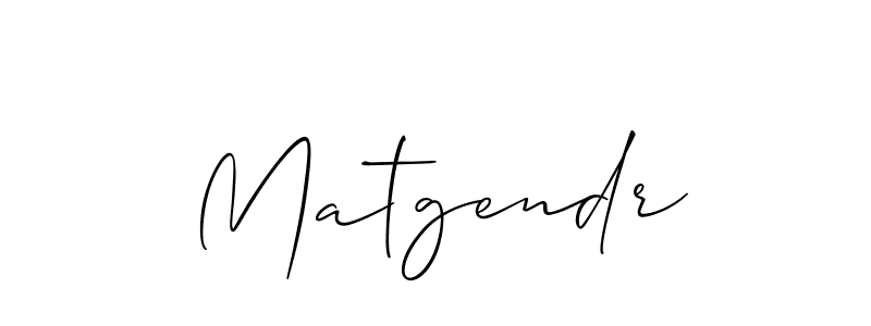 Also we have Matgendr name is the best signature style. Create professional handwritten signature collection using Allison_Script autograph style. Matgendr signature style 2 images and pictures png