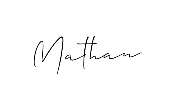 How to make Mathan name signature. Use Allison_Script style for creating short signs online. This is the latest handwritten sign. Mathan signature style 2 images and pictures png