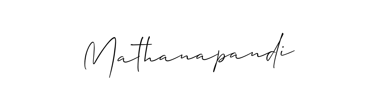 The best way (Allison_Script) to make a short signature is to pick only two or three words in your name. The name Mathanapandi include a total of six letters. For converting this name. Mathanapandi signature style 2 images and pictures png
