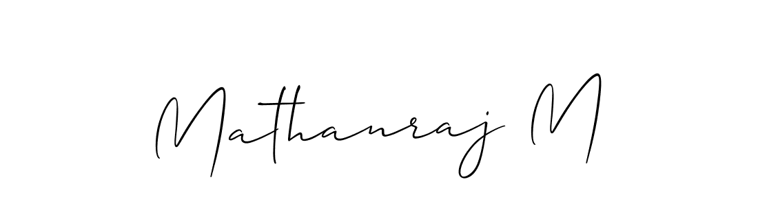 Similarly Allison_Script is the best handwritten signature design. Signature creator online .You can use it as an online autograph creator for name Mathanraj M. Mathanraj M signature style 2 images and pictures png