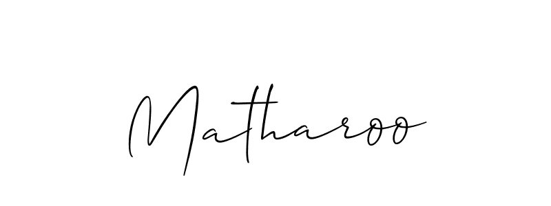 You should practise on your own different ways (Allison_Script) to write your name (Matharoo) in signature. don't let someone else do it for you. Matharoo signature style 2 images and pictures png