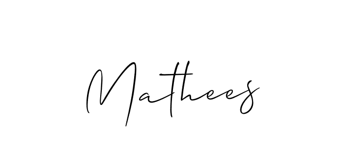 Best and Professional Signature Style for Mathees. Allison_Script Best Signature Style Collection. Mathees signature style 2 images and pictures png