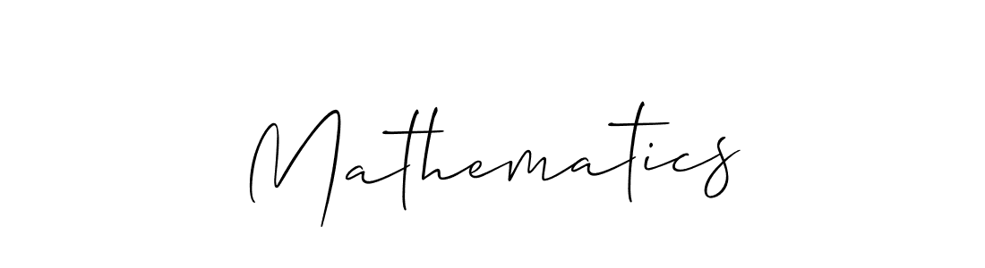 It looks lik you need a new signature style for name Mathematics. Design unique handwritten (Allison_Script) signature with our free signature maker in just a few clicks. Mathematics signature style 2 images and pictures png