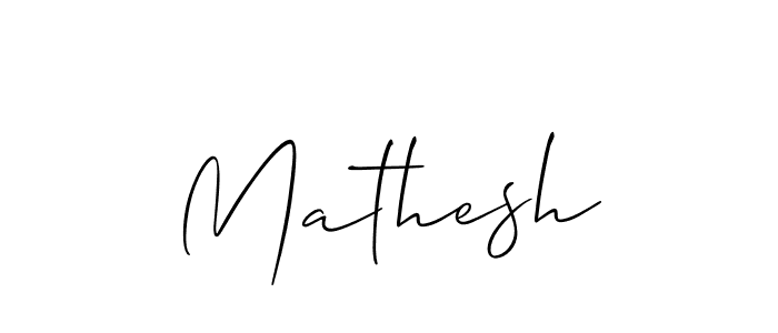 if you are searching for the best signature style for your name Mathesh. so please give up your signature search. here we have designed multiple signature styles  using Allison_Script. Mathesh signature style 2 images and pictures png