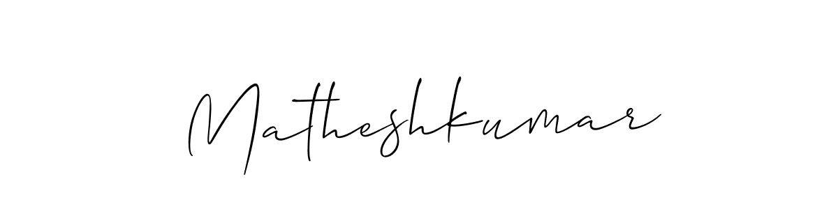 How to Draw Matheshkumar signature style? Allison_Script is a latest design signature styles for name Matheshkumar. Matheshkumar signature style 2 images and pictures png