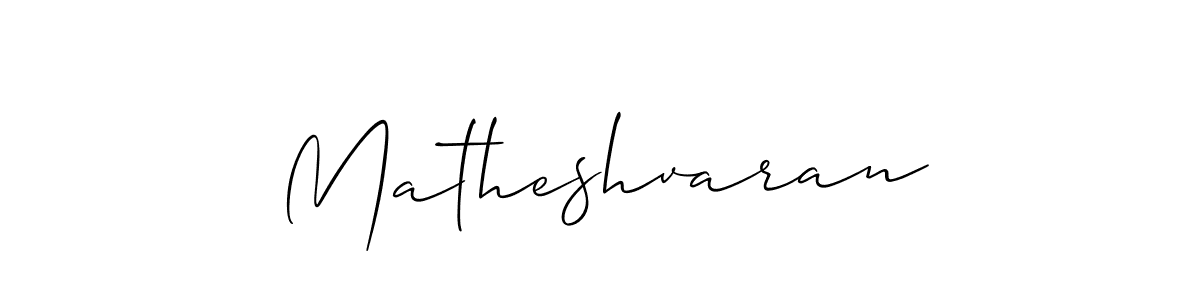 How to Draw Matheshvaran signature style? Allison_Script is a latest design signature styles for name Matheshvaran. Matheshvaran signature style 2 images and pictures png