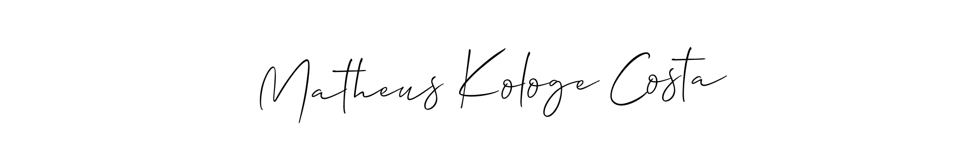 Here are the top 10 professional signature styles for the name Matheus Kologe Costa. These are the best autograph styles you can use for your name. Matheus Kologe Costa signature style 2 images and pictures png
