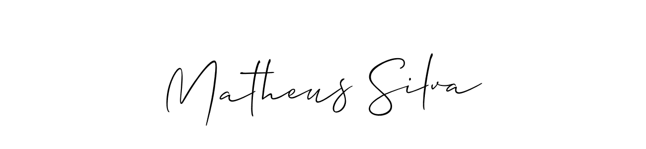 How to Draw Matheus Silva signature style? Allison_Script is a latest design signature styles for name Matheus Silva. Matheus Silva signature style 2 images and pictures png