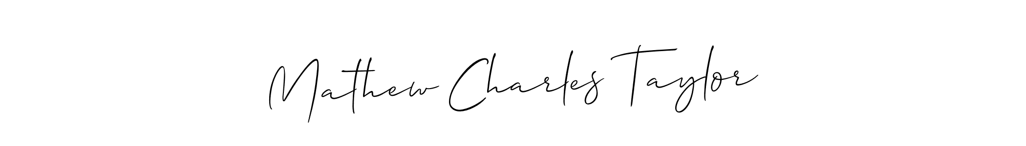 Check out images of Autograph of Mathew Charles Taylor name. Actor Mathew Charles Taylor Signature Style. Allison_Script is a professional sign style online. Mathew Charles Taylor signature style 2 images and pictures png