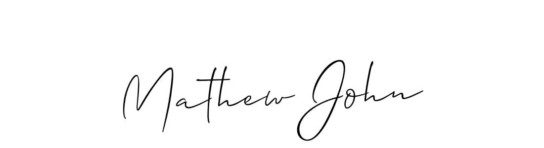 The best way (Allison_Script) to make a short signature is to pick only two or three words in your name. The name Mathew John include a total of six letters. For converting this name. Mathew John signature style 2 images and pictures png