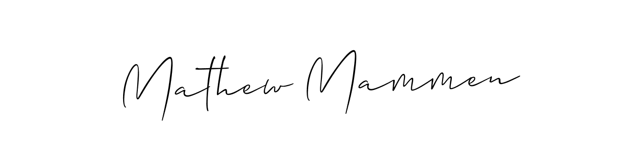 You should practise on your own different ways (Allison_Script) to write your name (Mathew Mammen) in signature. don't let someone else do it for you. Mathew Mammen signature style 2 images and pictures png