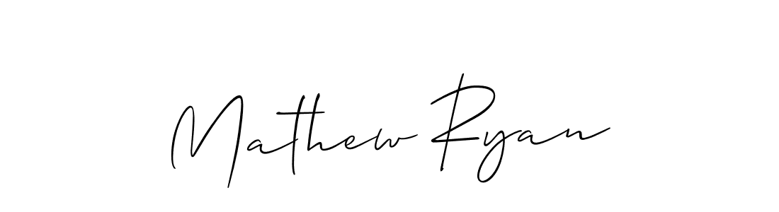 How to Draw Mathew Ryan signature style? Allison_Script is a latest design signature styles for name Mathew Ryan. Mathew Ryan signature style 2 images and pictures png