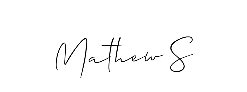 Make a beautiful signature design for name Mathew S. Use this online signature maker to create a handwritten signature for free. Mathew S signature style 2 images and pictures png
