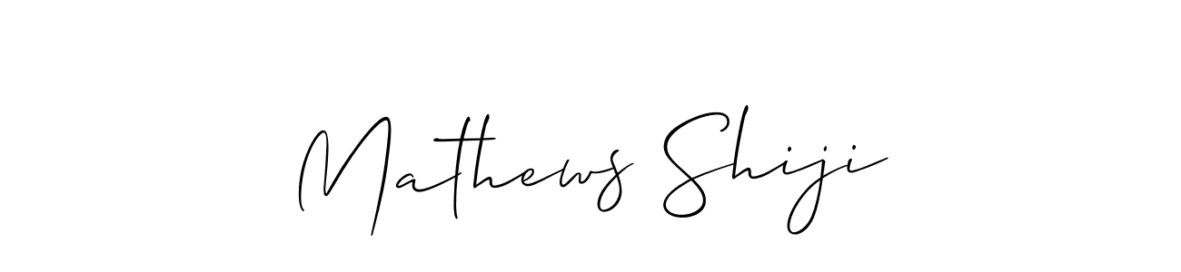 How to Draw Mathews Shiji signature style? Allison_Script is a latest design signature styles for name Mathews Shiji. Mathews Shiji signature style 2 images and pictures png