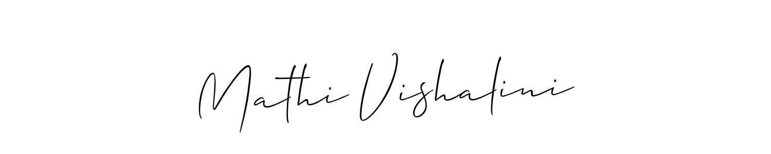How to Draw Mathi Vishalini signature style? Allison_Script is a latest design signature styles for name Mathi Vishalini. Mathi Vishalini signature style 2 images and pictures png