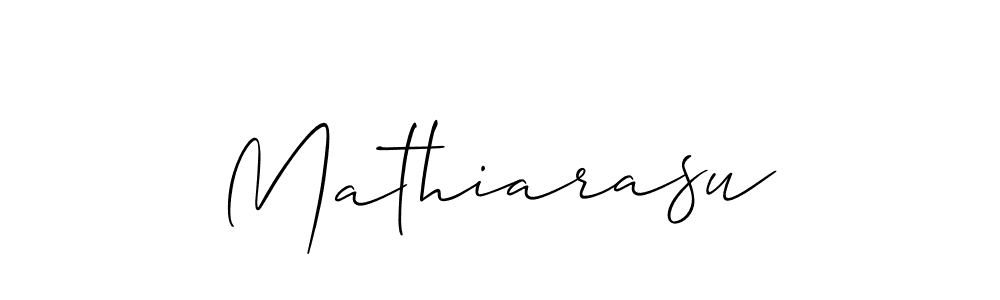 Design your own signature with our free online signature maker. With this signature software, you can create a handwritten (Allison_Script) signature for name Mathiarasu. Mathiarasu signature style 2 images and pictures png